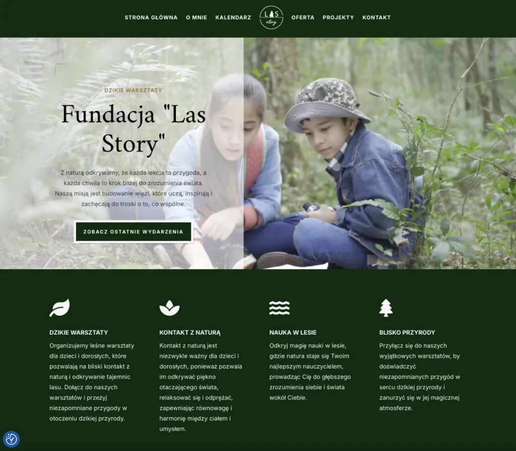 Stworzyliśmy stronę dla Fundacji Las Story