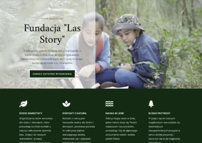 Stworzyliśmy stronę dla Fundacji Las Story 1
