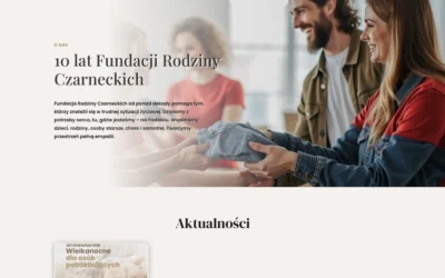 Stworzyliśmy stronę internetową dla kolejnej fundacji