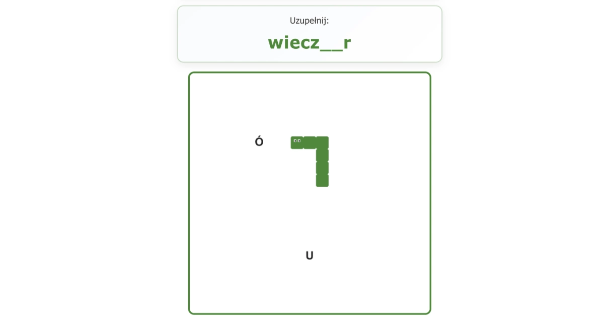 Wężyk ortograficzny: nowa gra edukacyjna na EduZabawy.com