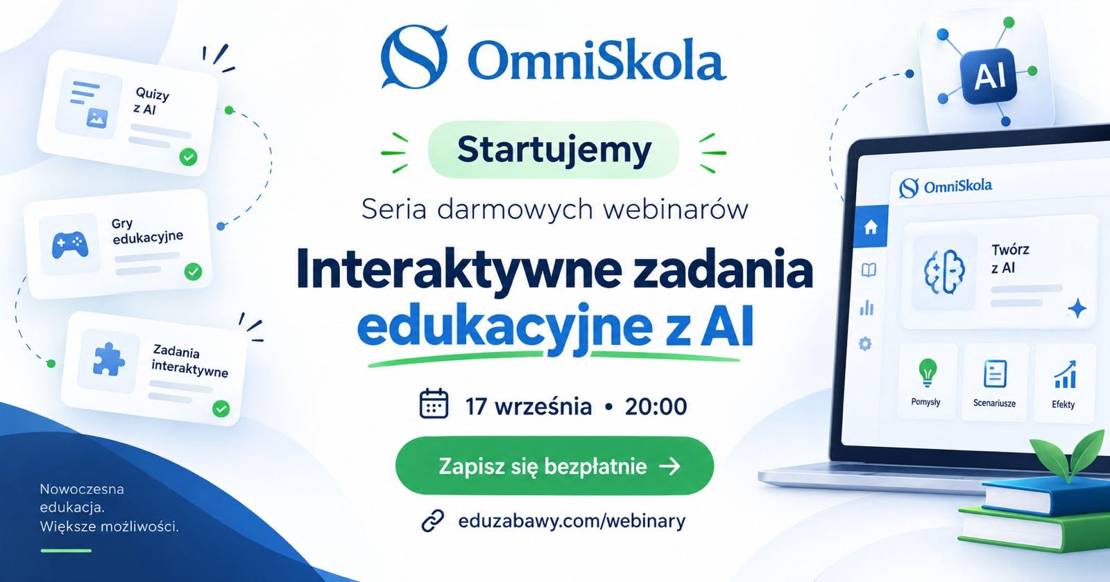 Darmowe webinary o nowoczesnej edukacji